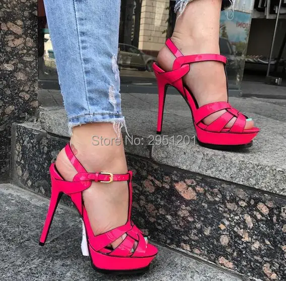 New Brand Platform Sandals Summer Women\'s Shoes Open Toe High Heels Gladiator Zapatos Mujer Lady Pumps