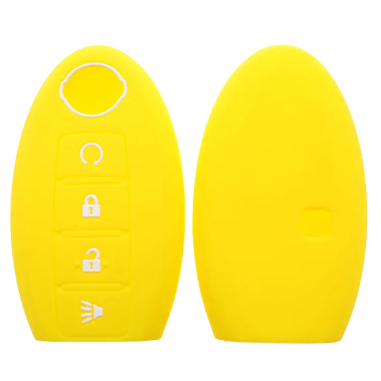 4 Buttons Remote Car Key Cover Case 4b Silicone For Nissan Qashqai Micra For Nissan Teana X-Trail Qashqai Livina Sylphy Tiida