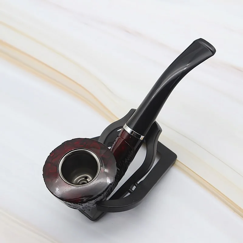 Classic Curved engraving Pipe Chimney Filter Smoking Pipes Tobacco Pipe Cigar Narguile Grinder Smoke Mouthpiece