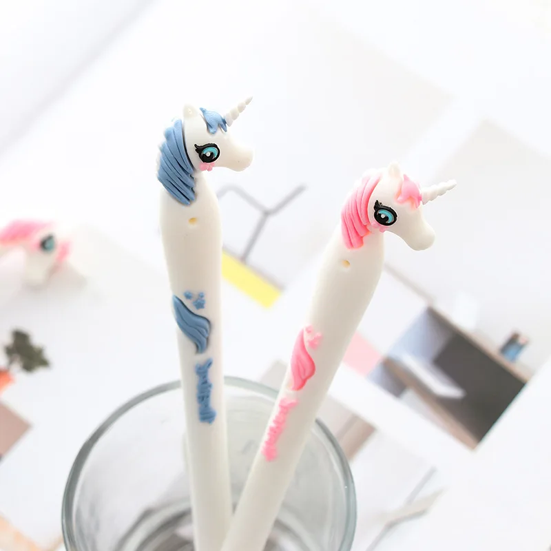 1Pcs Unicorn Gel Pen Cute Pens Kawaii Signature Pen Escolar Papelaria for Office School Writing Supplies Korean Stationery Gift