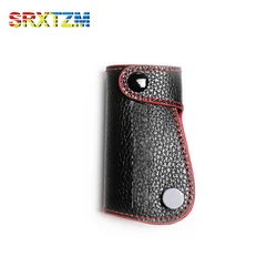 SRXTZM Cowhide Leather Key Case Car Cover Shell Keychain Accessories For Mercedes Benz W204 W203 W205 W211 C S E Class GLA GLK
