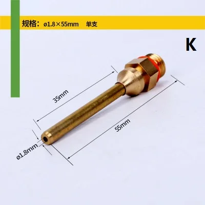 Hot Melt Glue Gun Pure Copper Nozzle 2.0x32mm 1.2x32mm 3x70mm Small-bore Large Diameter Long Short Hot Melt Glue Gun Accessories