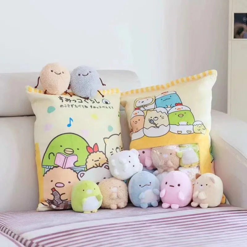 A Bag Of Sumikko Gurashi Plush 8 pcs Japanese Animation Sumikko Gurashi Soft Pillow San-X Corner Bio Cartoon Doll for Kids