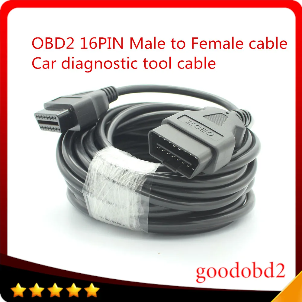 Car Diagnostic Tool cable 10 Meter (32ft)  10meter OBD2 16PIN Male to Female  Extension OBDii  Connector Cable