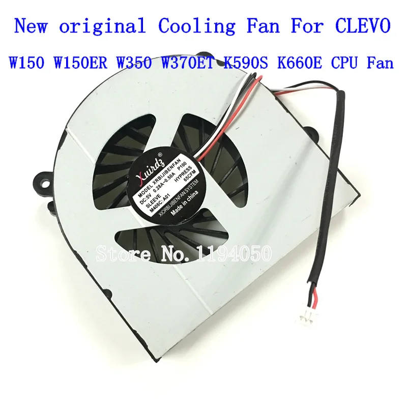 New original  Fan For Clevo W150 W150er W350 W350ETQ W370ETQ W370SKQ AB7905HX-DE3 6-23-AW15E-010 6-23-AW15E-011 FANS CPU FAN