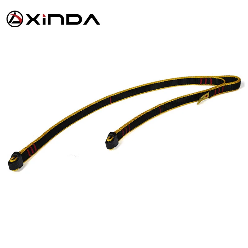Xinda Rock Climbing Supplies High Altitude Anti Fall Off Protective Safety Belt Cowstail High Strength Wearable Sling