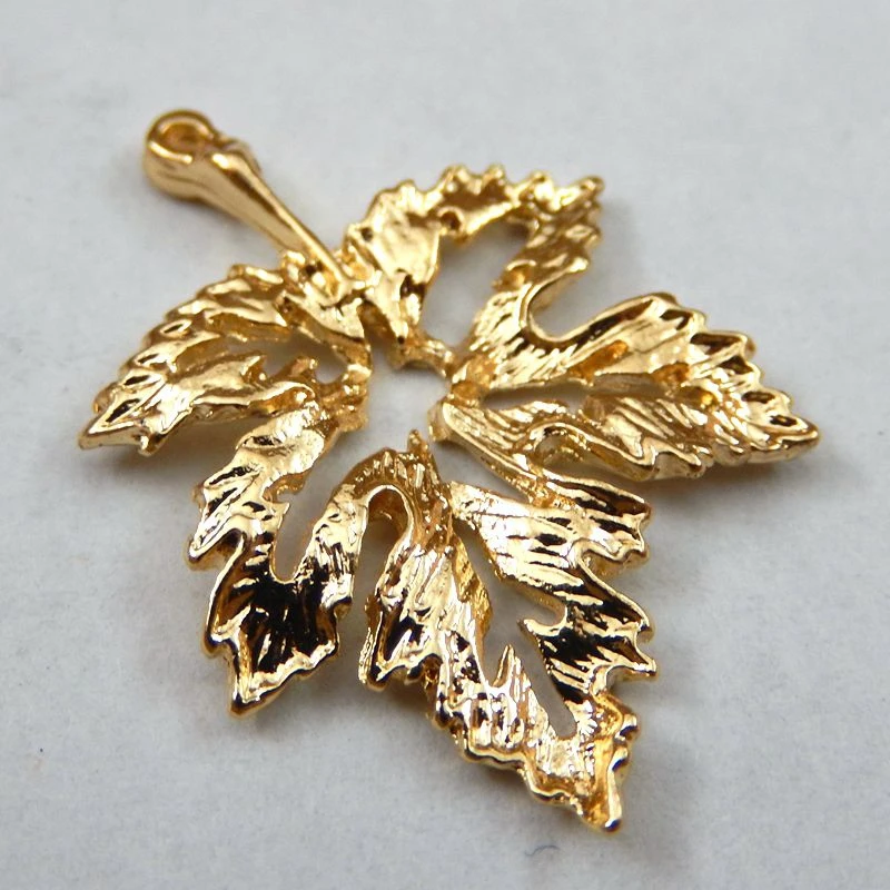 15pcs Gold Color Alloy Tree Leaves Charm Pendant Bohemia Jewelry Finding Making For Necklace Bracelet 18*27mm Women Gift