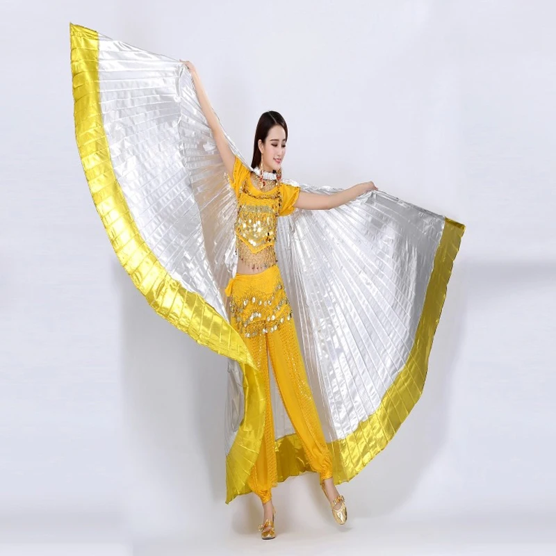 Alas de danza del vientre egipcia para mujer, alas de Baile Oriental, tamaño adulto, 2 colores, nueva moda