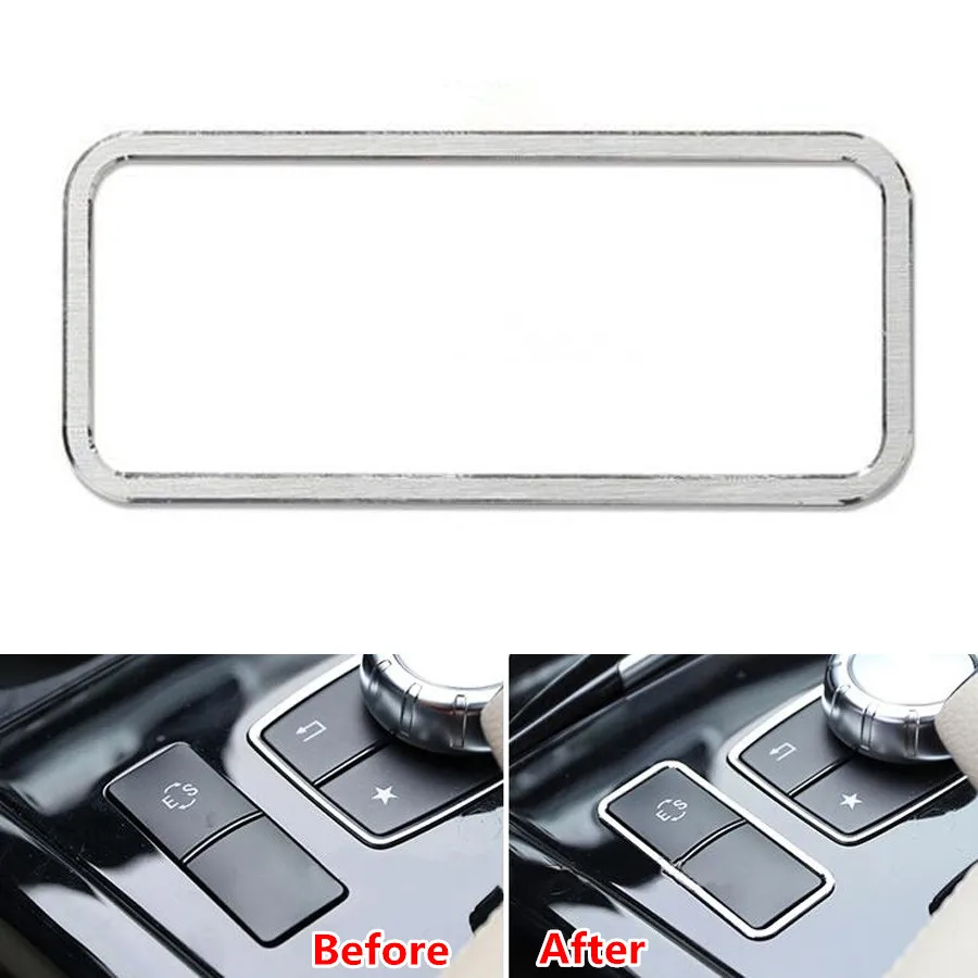 

Auto Car Central Console ES Button Cover Frame Trim Sticker For Mercedes Benz E Class W212 E200 E250 E260 E300 E320 2014 2015