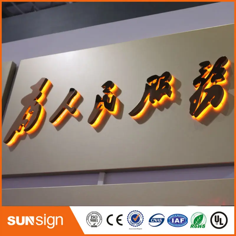 Custom Rgb Led Backlit Verlichte Letters Lettertype