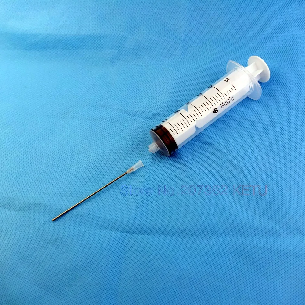 2 X 50ML syringe injector for refilling ink CISS CIS with 10cm long needle free shipping