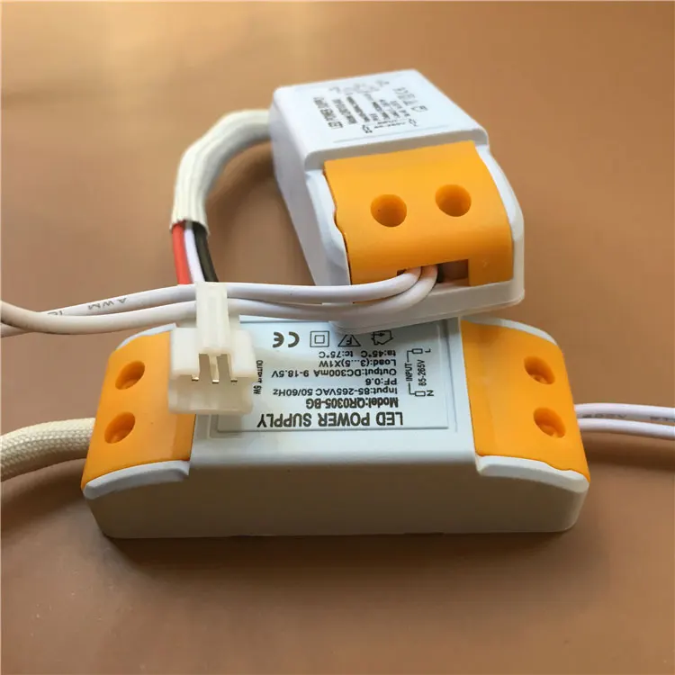 ac85-265v LED external Driver Dimmable Three Color Lighting Transformers 3W 5W 7W 9w 10w 12w 15W18W power supply For ceiling DIY