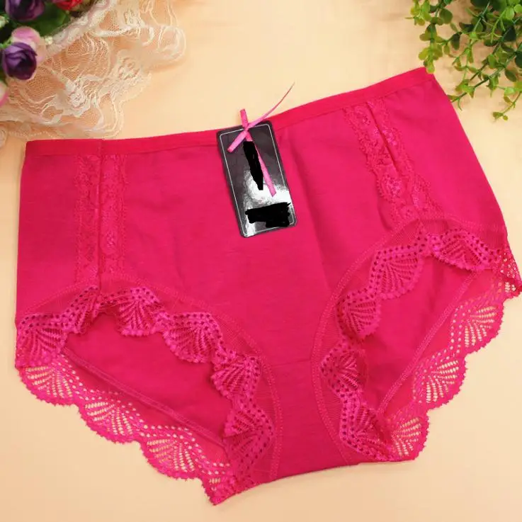 KJ19 High Quality Cotton Mid-waist women panties Solid Color Plus Size Sexy Bow Ladies Underwear