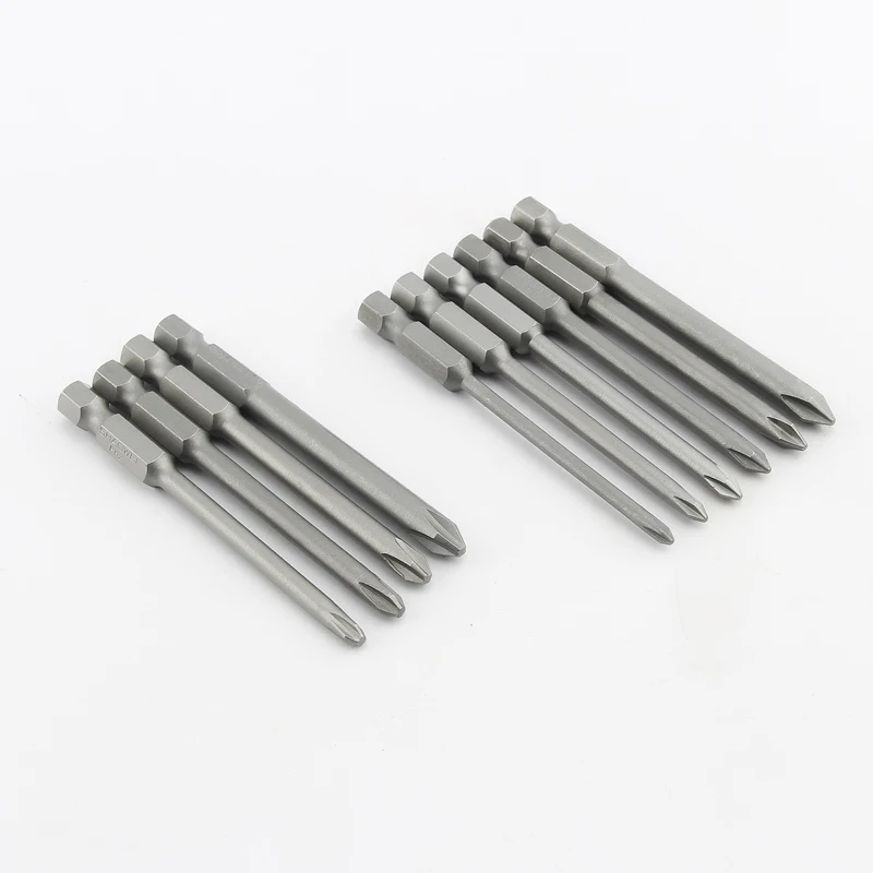 75mm Length 10Pcs Cross S2 Steel Phillips Magnetic Electric Screwdriver Bit Set Wind Batch Head Screw driver Bits Batch Head