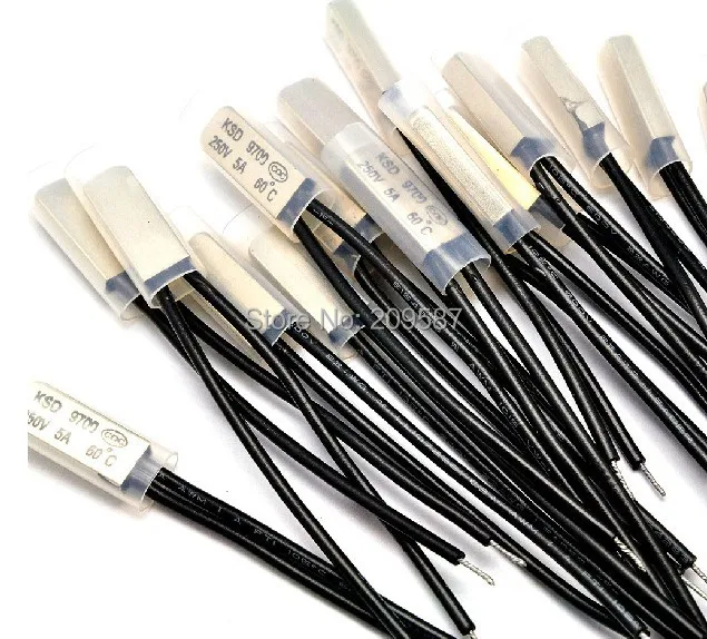20 pcs KSD9700 Bimetal Temperature Switch Thermostat 80C degree NC
