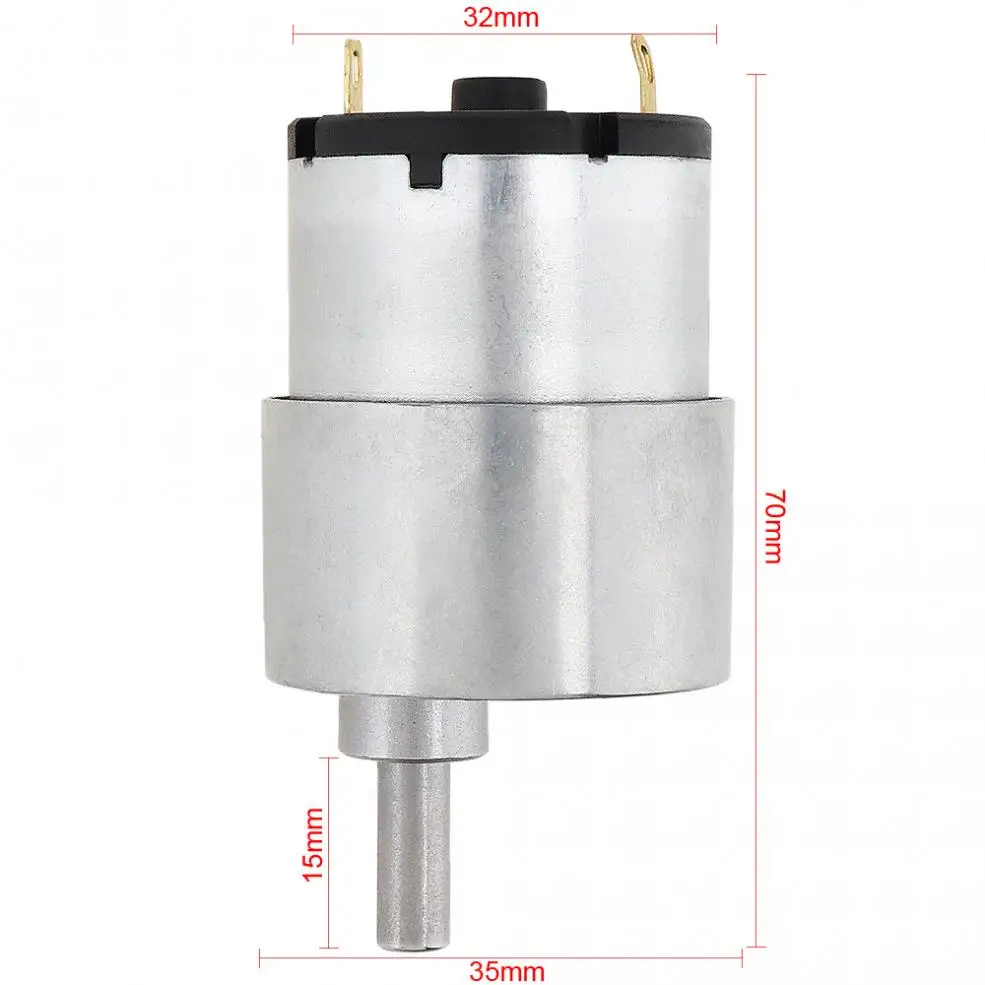 37GB-520 7W DC Motor 24V 200RPM Mini Reducer Motor with Metal Gear and High Torque Suitable for Smart Toilet / Robot Appliance