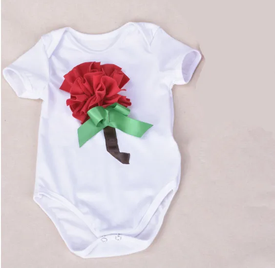 Neugeborenen baby mädchen bodys Blume kuchen kleinkind baumwolle overall kleidung Infant geburtstag mädchen outfit roupas infantil meninas