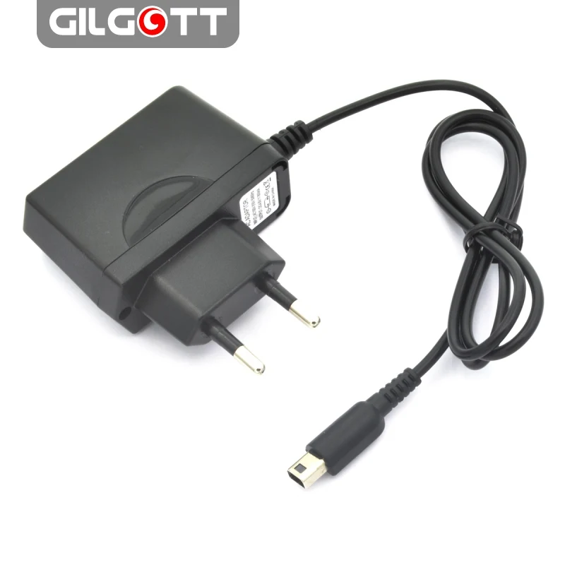 EU Plug Wall Home Travel Charger AC 100V-240V Power Adapter for Nintendo NEW 2DS 3DS XL LL Black