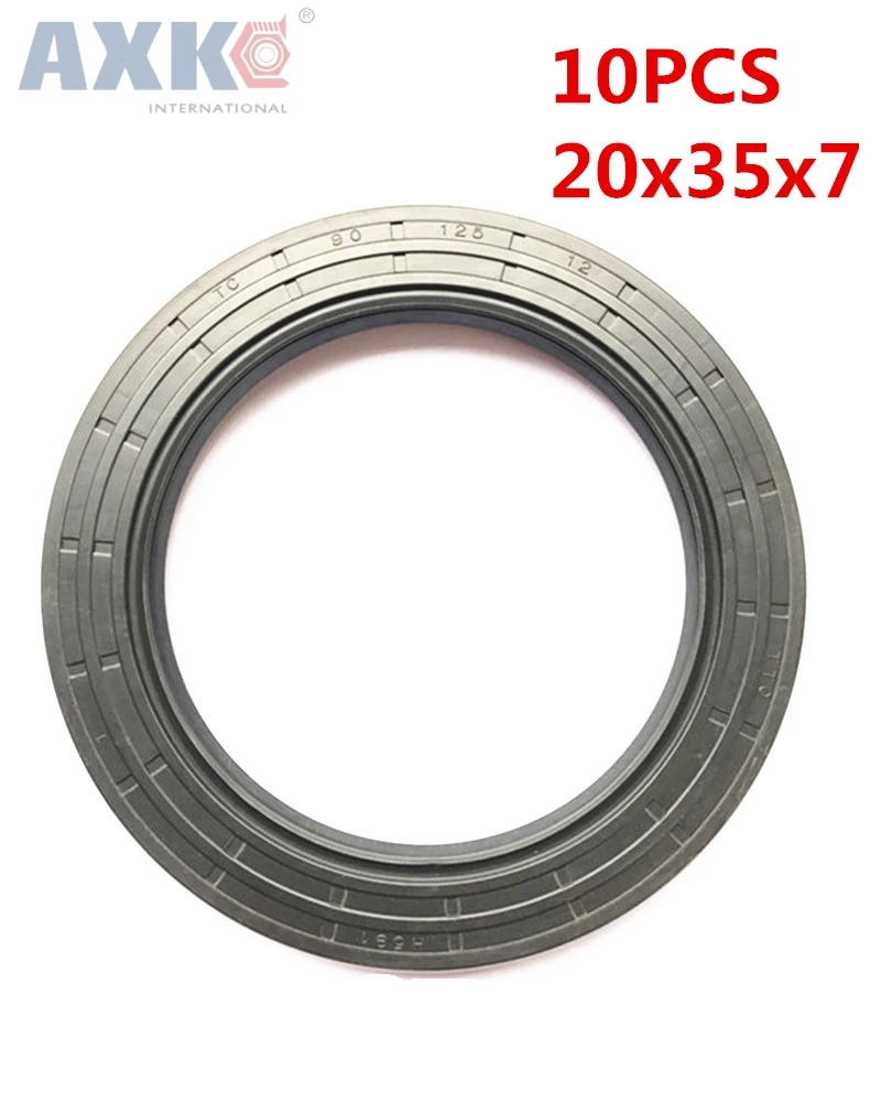 

AXK 10pcs TC20x35x7 Skeleton Oil Seal 20*35*7 Seals high-quality Seals Radial shaft seals Nitrile rubber