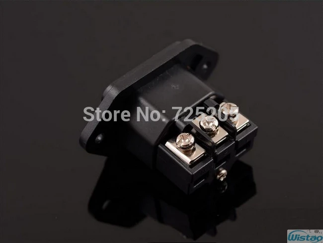 Toma de corriente de nivel de Audio HIFI, contrapunto, cobre telurio Chapado en rodio, 15A250V, paso 43mm, alto 27mm, sin soldadura