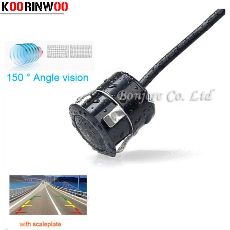 Koorinwoo Universal Night Vision Mini Car Rear view Camera Reverse parking Front camera 18.5mm drill Video Parking Assistance