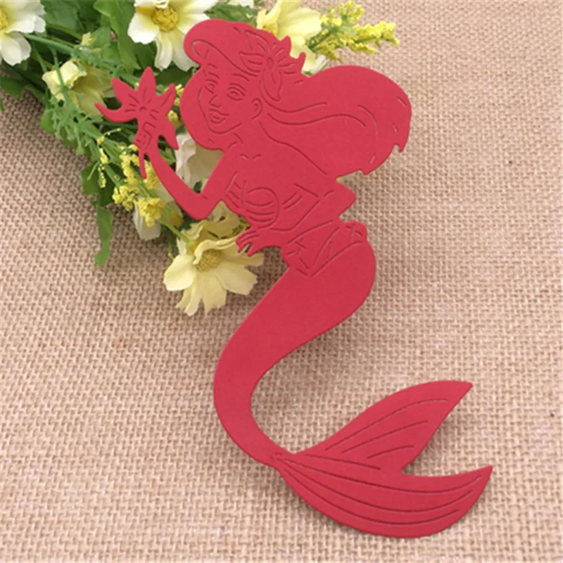 95mm x 165mm Big Mermaid Height Steel Metal Cutting Dies Stencil Scrapbooking Photo Album Card Paper Embossing Craft DIY