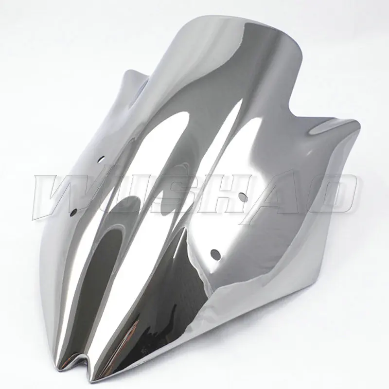 Motorcycle Double Bubble Windshield WindScreen Screen For 2007 2008 2009 Kawasaki Z1000 Z 1000 Black Iridium Clear