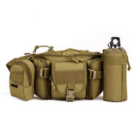 Nylon waterproof  molle chest pack outdoor hunt hiking fishing haversack waist bag with accessory kettle pouch coin bag