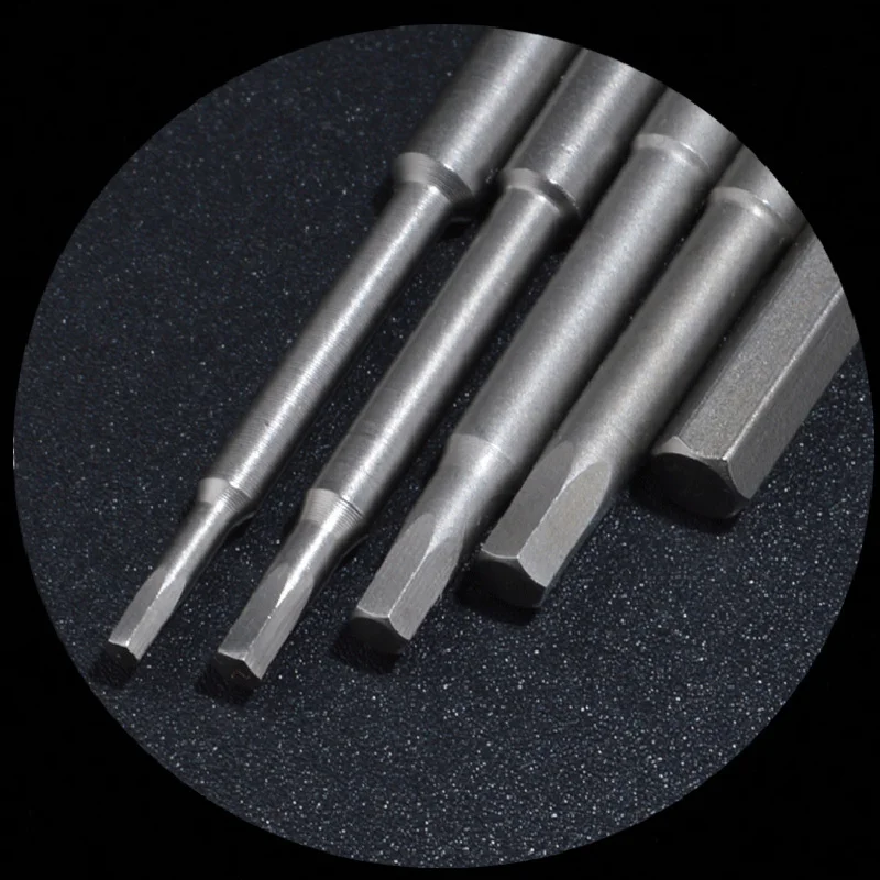 7pcs/lot 40mm Length Magnetic Hex Screwdriver Bits Set For DC Powered Electric Screwdrive 800 4mm Round Shank Hexagon Bit Tool
