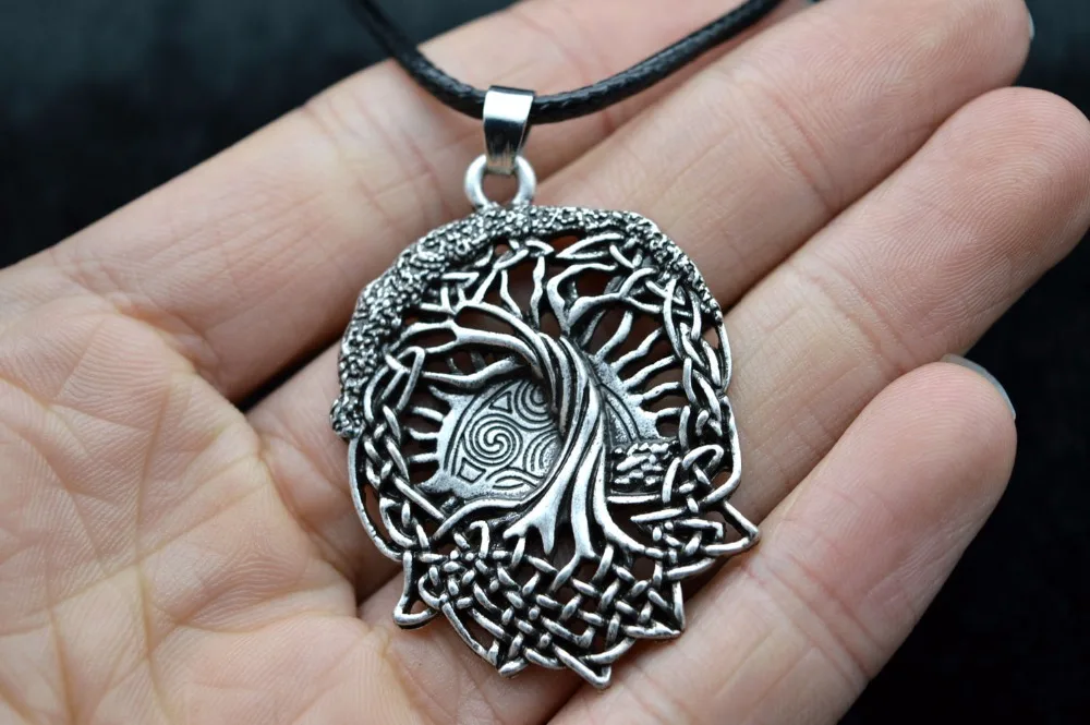 Tree Of Life Necklace Family Tree Slavic Rod Symbol Pendant Viking Amulets Talismans Celt World Tree Pegan Wicca Jewelry