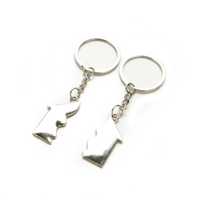 1pair New Couple I LOVE YOU Lovers Keychain Warm House Type Couple Key Chain Souvenirs Valentine\'s Day Gift Built With Love Home