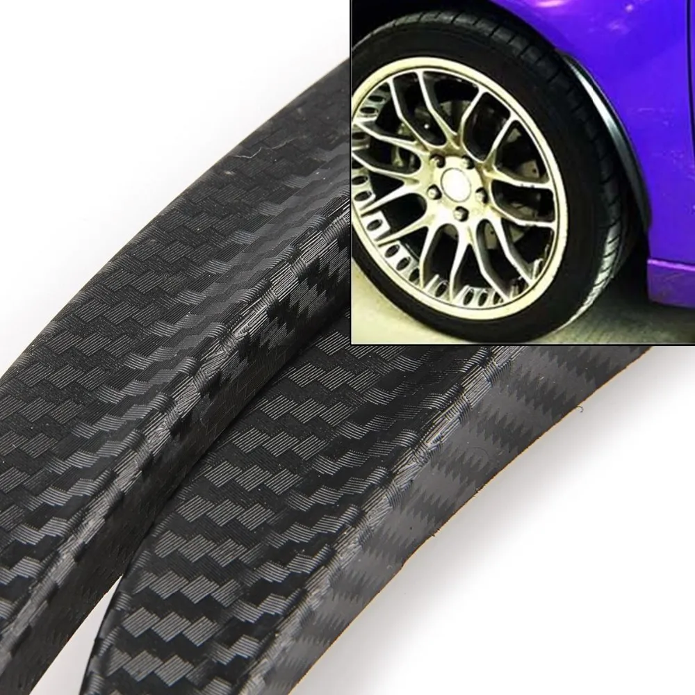 2Pcs/set Carbon Fibre Style Fender Flares Universal Arch Wheel Eyebrows Protect Ant-Scratch