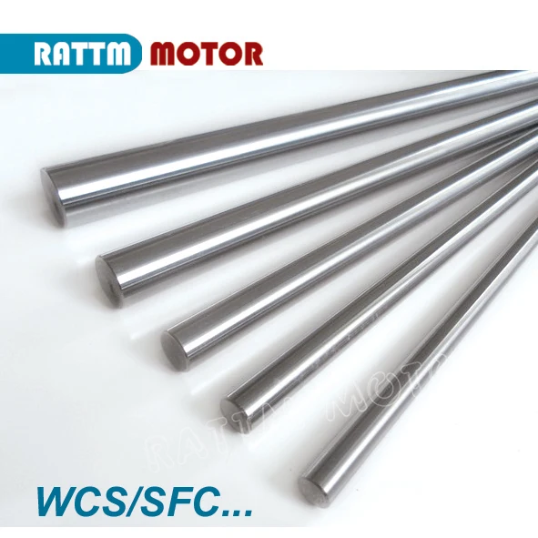 Haste redonda cromada para impressora 3d, wcs10mm l150/200/300/400/500/600mm, haste redonda linear cnc xyz com eixo sfc10, 2 peças