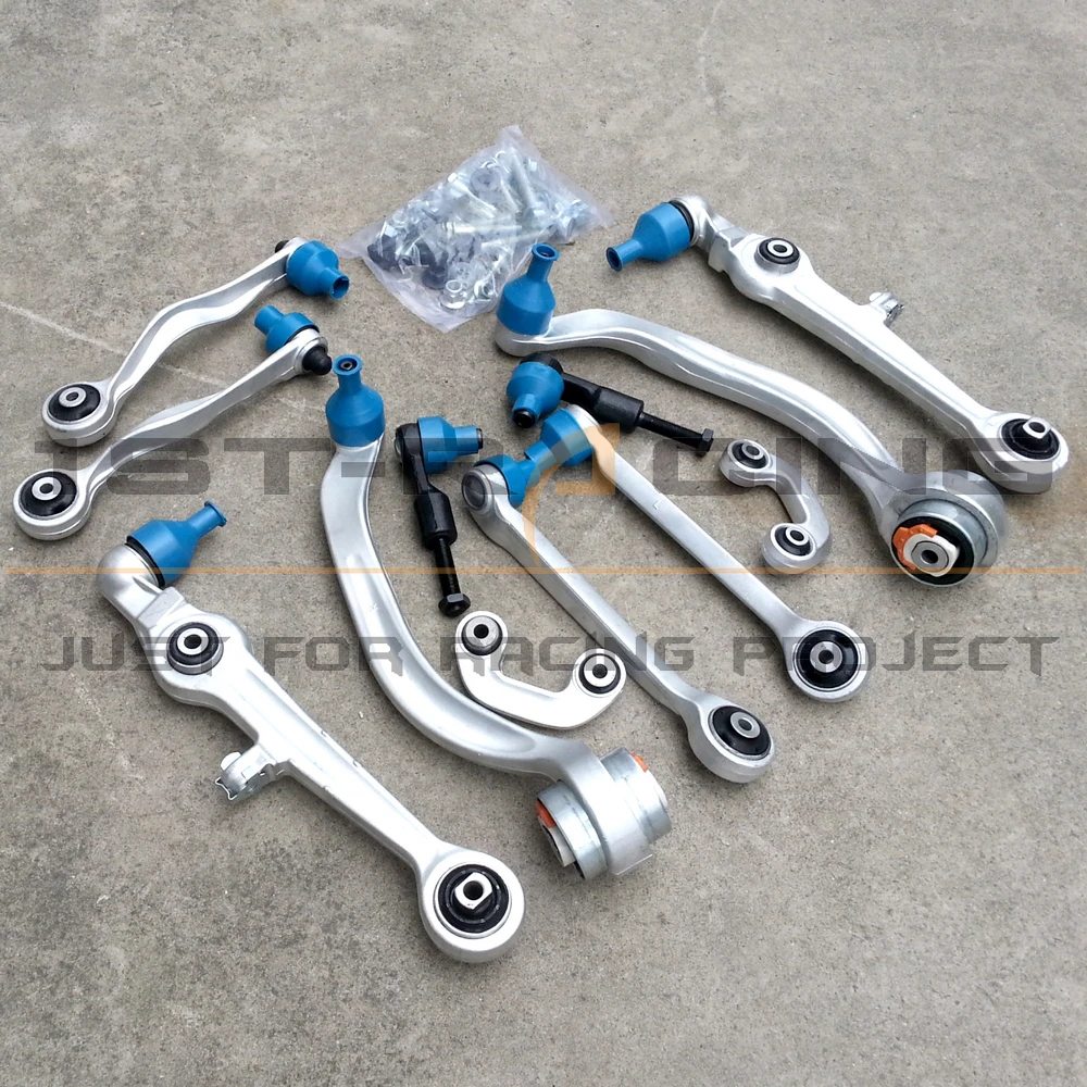 NEW Control Arms Ball Joints Tie Rods 13 Piece Suspension Kit FOR Audi A4 (8D2,B5) A6(4B,C5) VW Passat 3B5 3B6