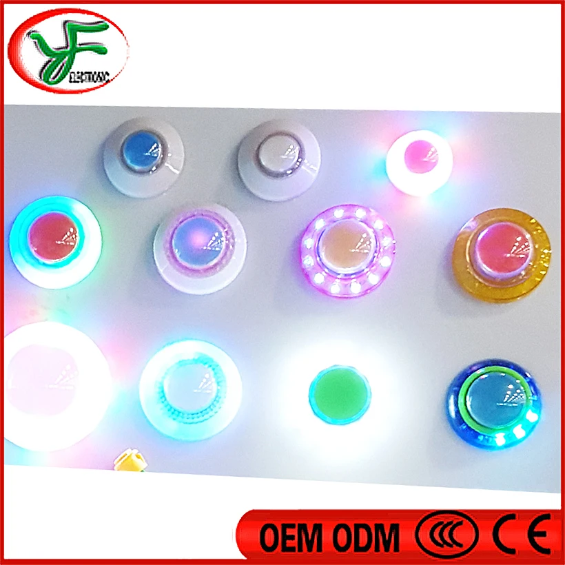 

10pcs/lot RGB Illuminated Push Button LED buttons switch for Arcade Game Cabinet Accessories Machine Parts