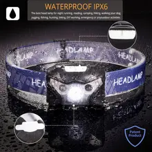 Rechargeable LED Headlamp 1200lm with Motion Sensor #2
