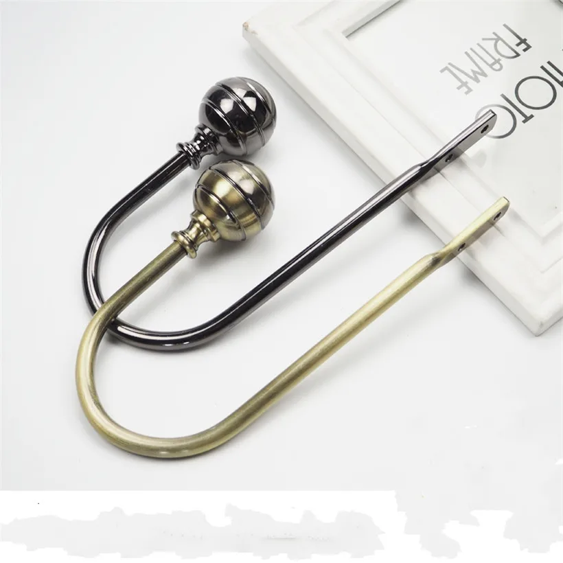 Alloy U Style Curtain Tie Back Metal Tieback Holders Wall Hooks Hanger Accessories Home Decor