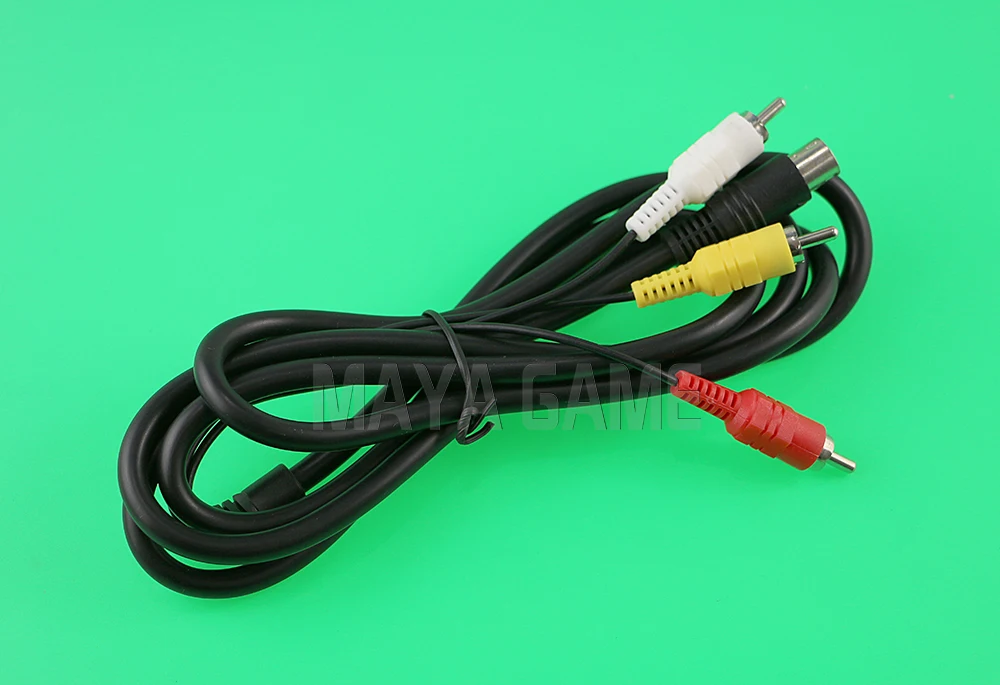 OCGAME رائجة البيع عالية الجودة 6FT 1800 مللي متر ريترو بت AV RCA الصوت والفيديو كابل ل Sega Genesis 2 3 II III اتصال الحبل