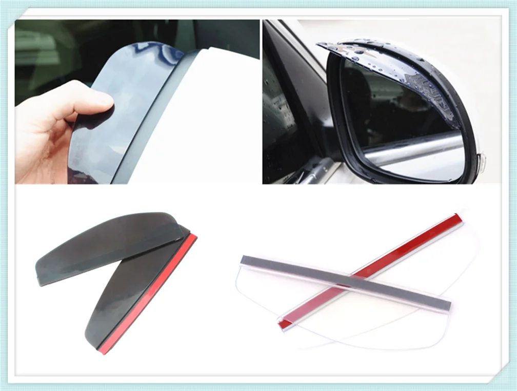 2pcs car rearview mirror rain eyebrow aid accessories for Toyota Tacoma Tercel Tiara Van Venza Yaris Hiace Prius V