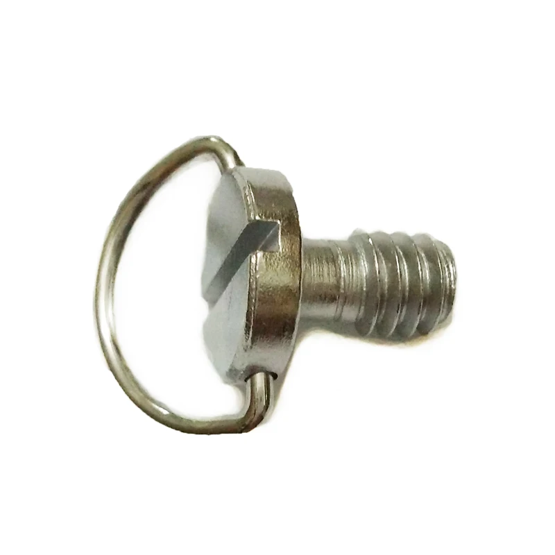 Vis à anneau en D de 1/4 pouces pour trépied d'appareil photo DSLR, plaque à dégagement rapide