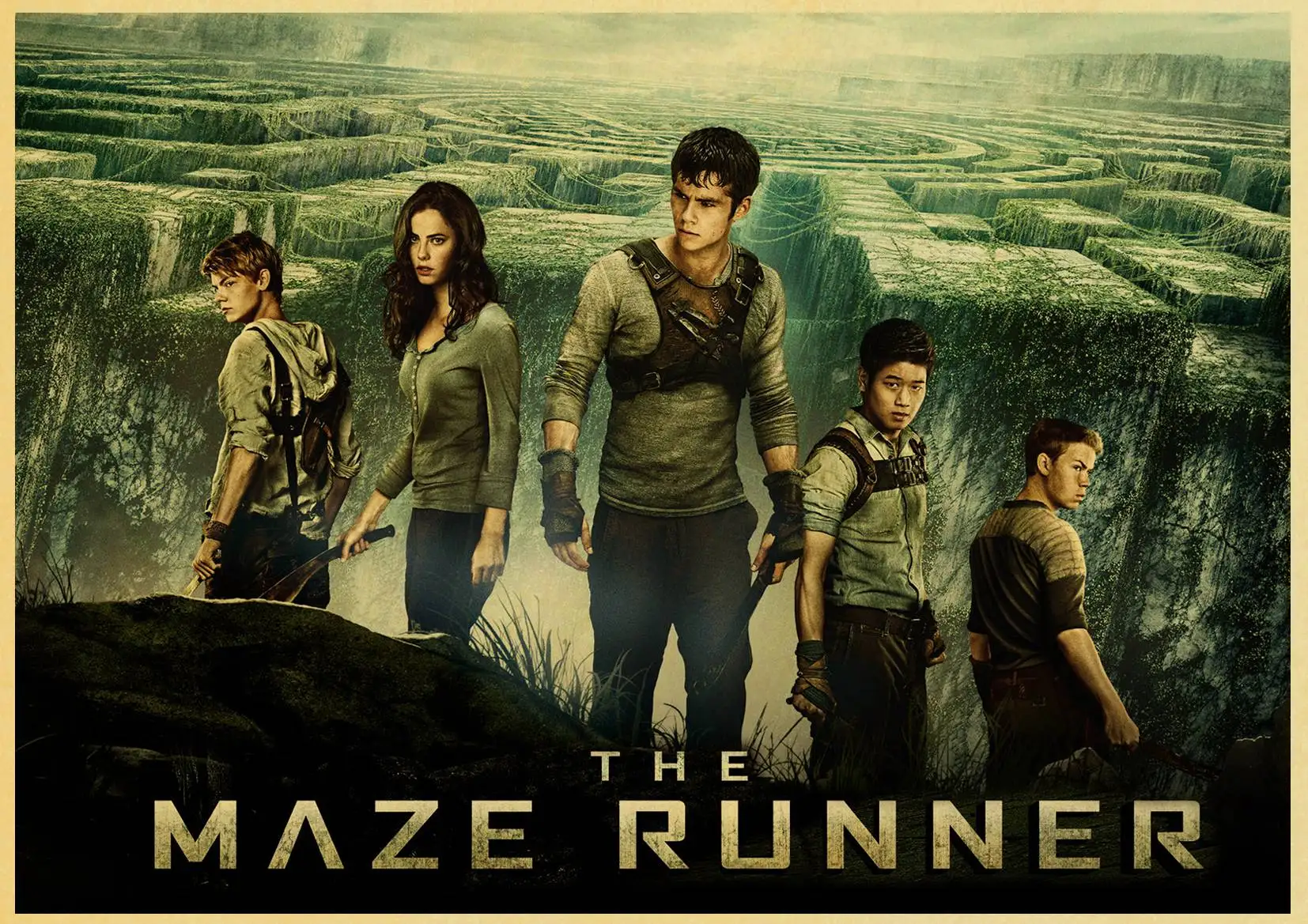 Movie series The Maze Runner poster Jet Li wall decorative painting retro adventure kraft paper retro poster art painting