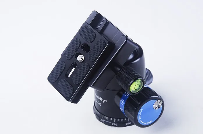 KZ-30 universal placa de liberação rápida com 1/4 "parafuso para tripé bola cabeça para canon nikon sony dslr monopé