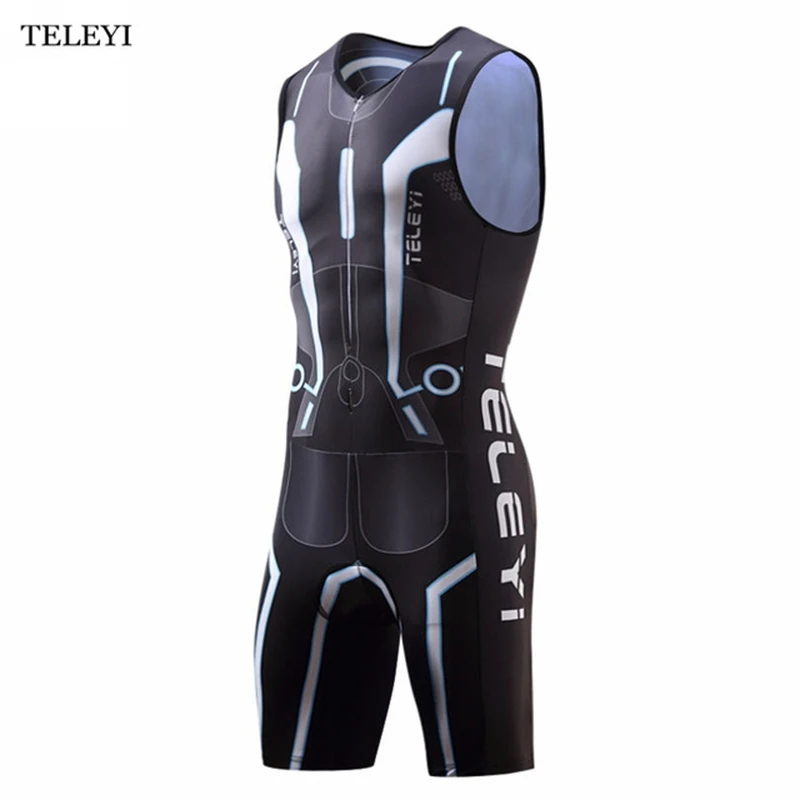 TELEYI team Men Professional Cycling Clothing Jersey Sport Ropa Ciclismo MTB Bike Team Riding Black Triathlon Bicycle Sportswear