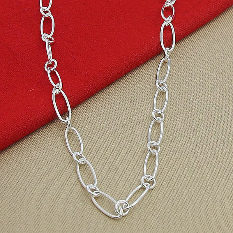 Aravant 925 Silver Simple Chains Necklace For Women Fashion Jewelry Accessories