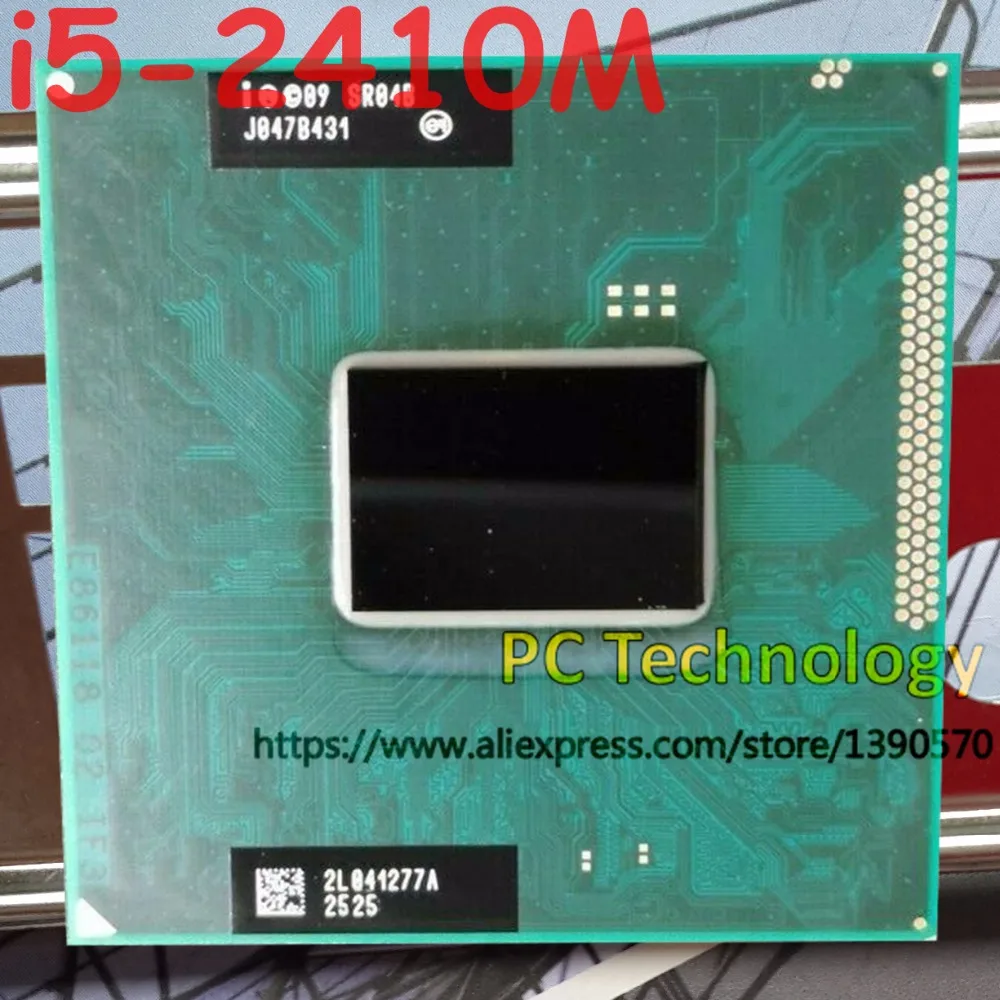 

Original Intel Core i5-2410M SR04B CPU i5 2410M processor FCPGA988 2.30GHz-2.90GHz 3M Dual core free shipping