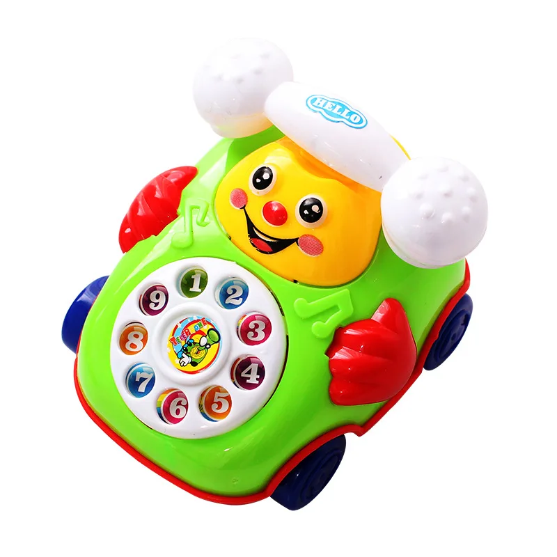 Educational Toys Creative Wire-pulling Smiling Face Simulated Telephone Wind Up Toy Children\'s Intelligence toys for children