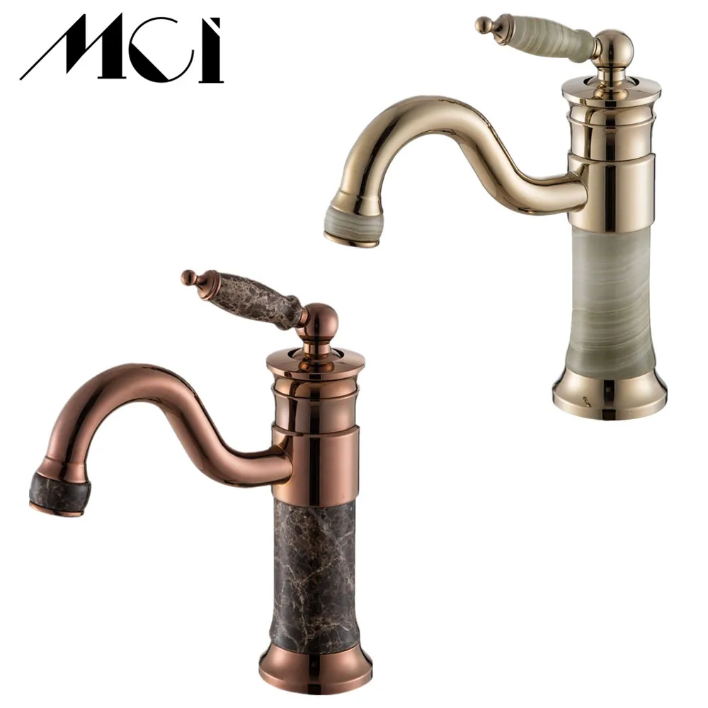 Artistic Bathroom Vessel Sink Faucet Single Lever Swivel Spout Basin Faucet Deck Mounted Bathroom Kitchen Mixer Tap Hot Cold Tap