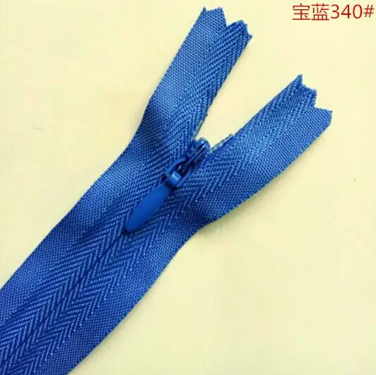 60PCS Royal Blue Nylon Invisible Zippers Tailor Sewing Accessories