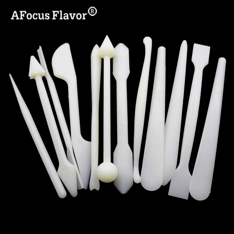 12 Pcs / Set 24 Style Knife Cake Fondant Flower Molding Process Sugar Decoration Cutting Engraving Tools Kitchen Accessories