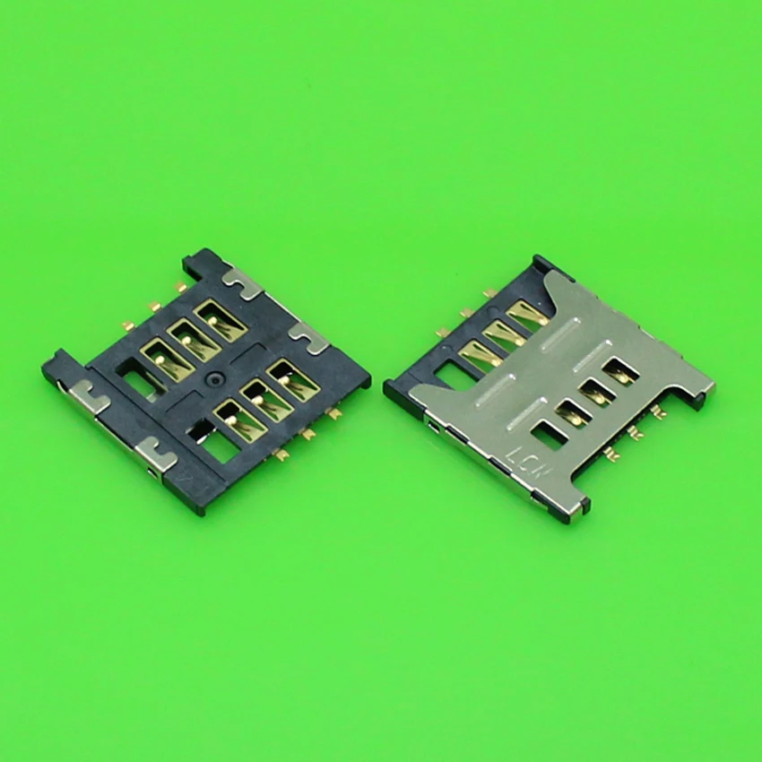 ChengHaoRan 1 Piece SIM card socket slot holder connector for Samsung GT E1200M E1200 I519 I939D I939i. size:17.5*16,KA-186